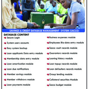 SAVINGS & CREDIT DATABASE MANAGEMENT SYSTEM